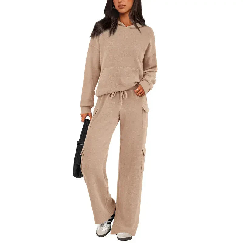 Women's Fashion Cozy Knit Lounge Set