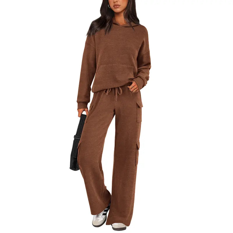 Women's Fashion Cozy Knit Lounge Set