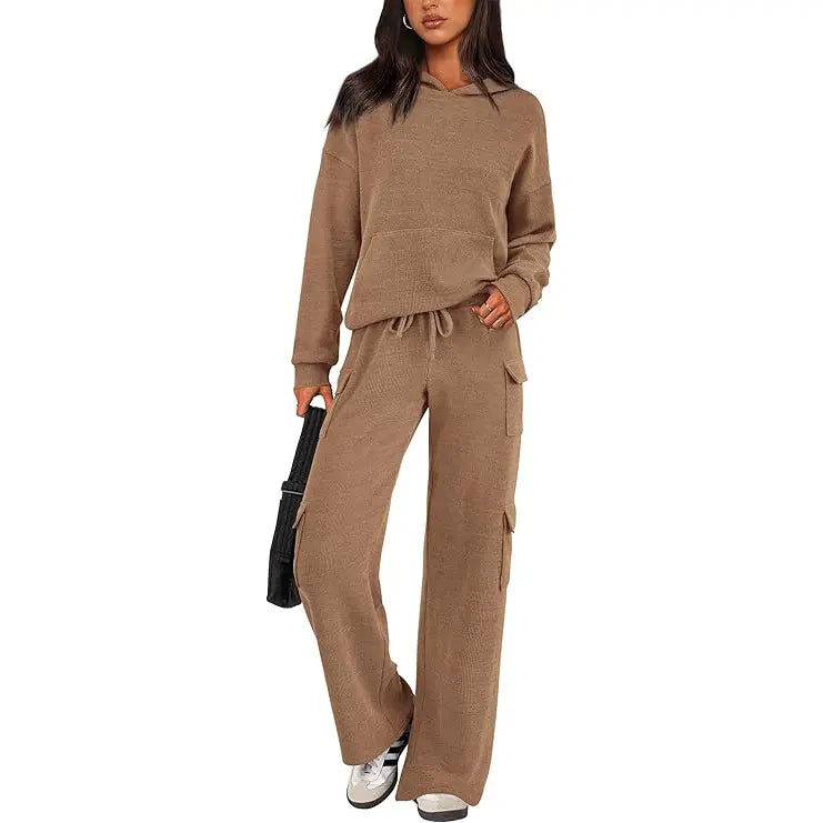 Women's Fashion Cozy Knit Lounge Set